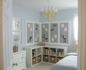 Light blue bedroom design, decor for teenage and little boy room