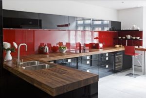 red and black kitchen decorating ideas.