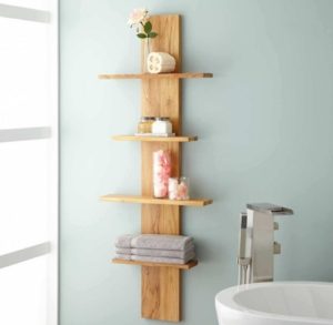 Hanging shelf for bathroom-decor