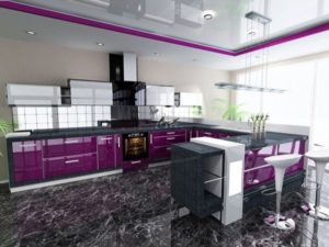 Top Purple kitchen design ideas