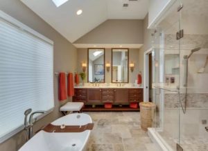 Modern bathroom interior design photo