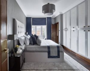 Stylish wardrobes for grey theme bedroom