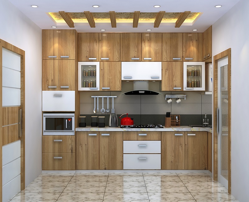 kitchen 3 bhk flat interior design